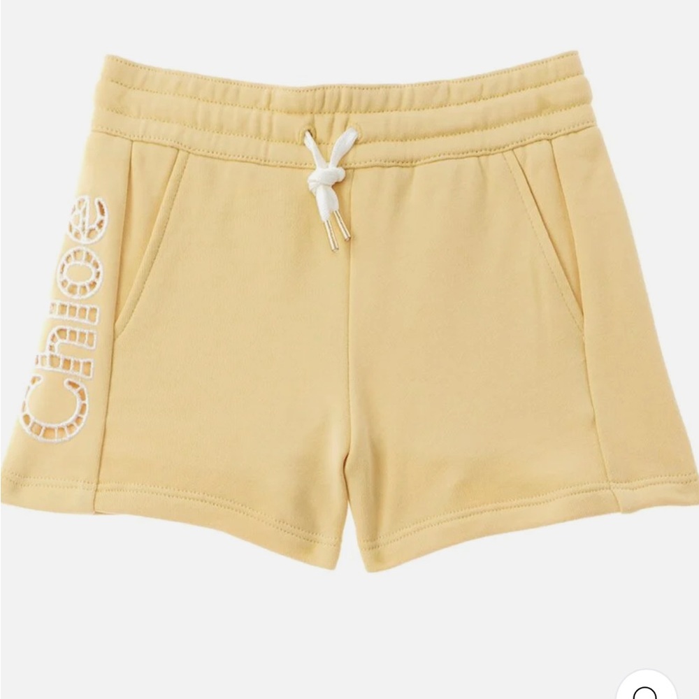 Chloe Girls Yellow Drawstring shorts size 14